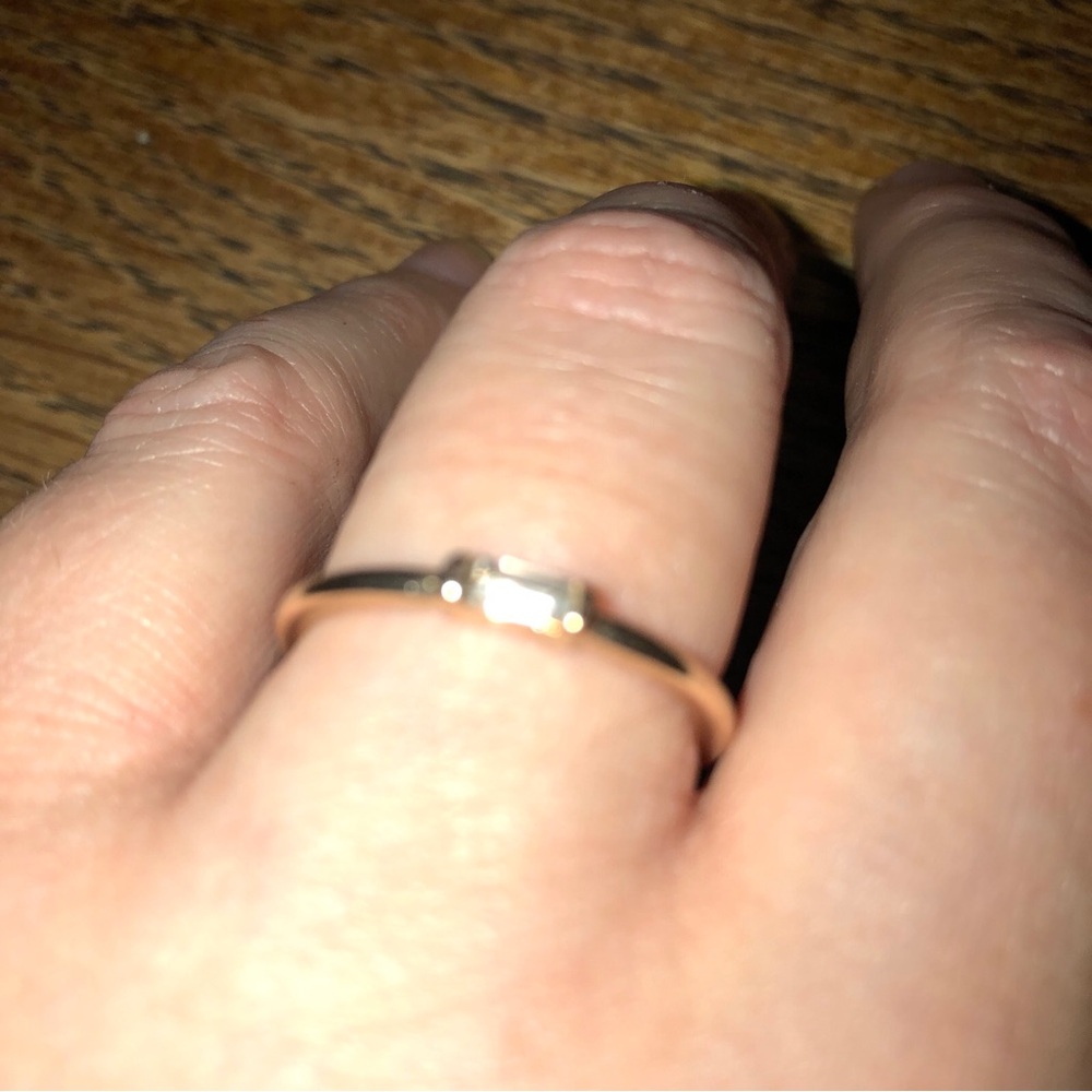 Gold Stackable Multi-Gemstone Ring - Picture 5 of 11